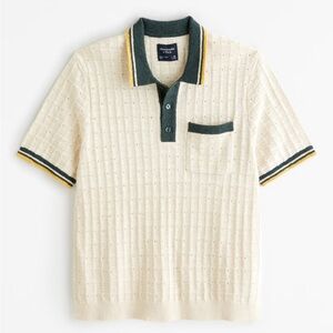 NWOT Abercrombie & Fitch Sideline-Style Polo Sweater